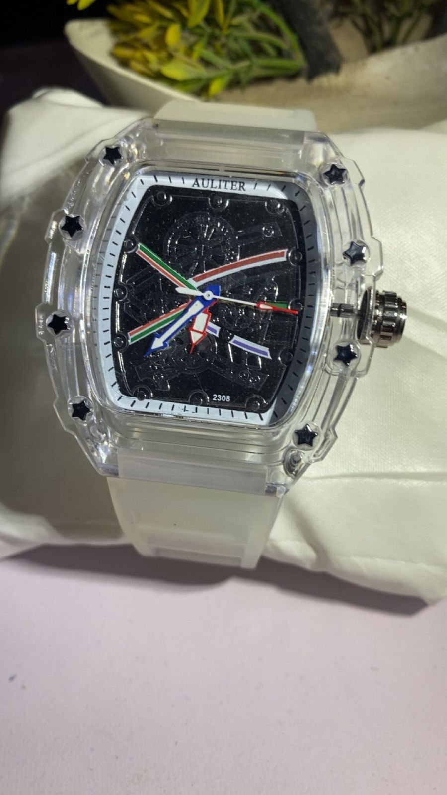 RM RIcherd Mille transparent watch