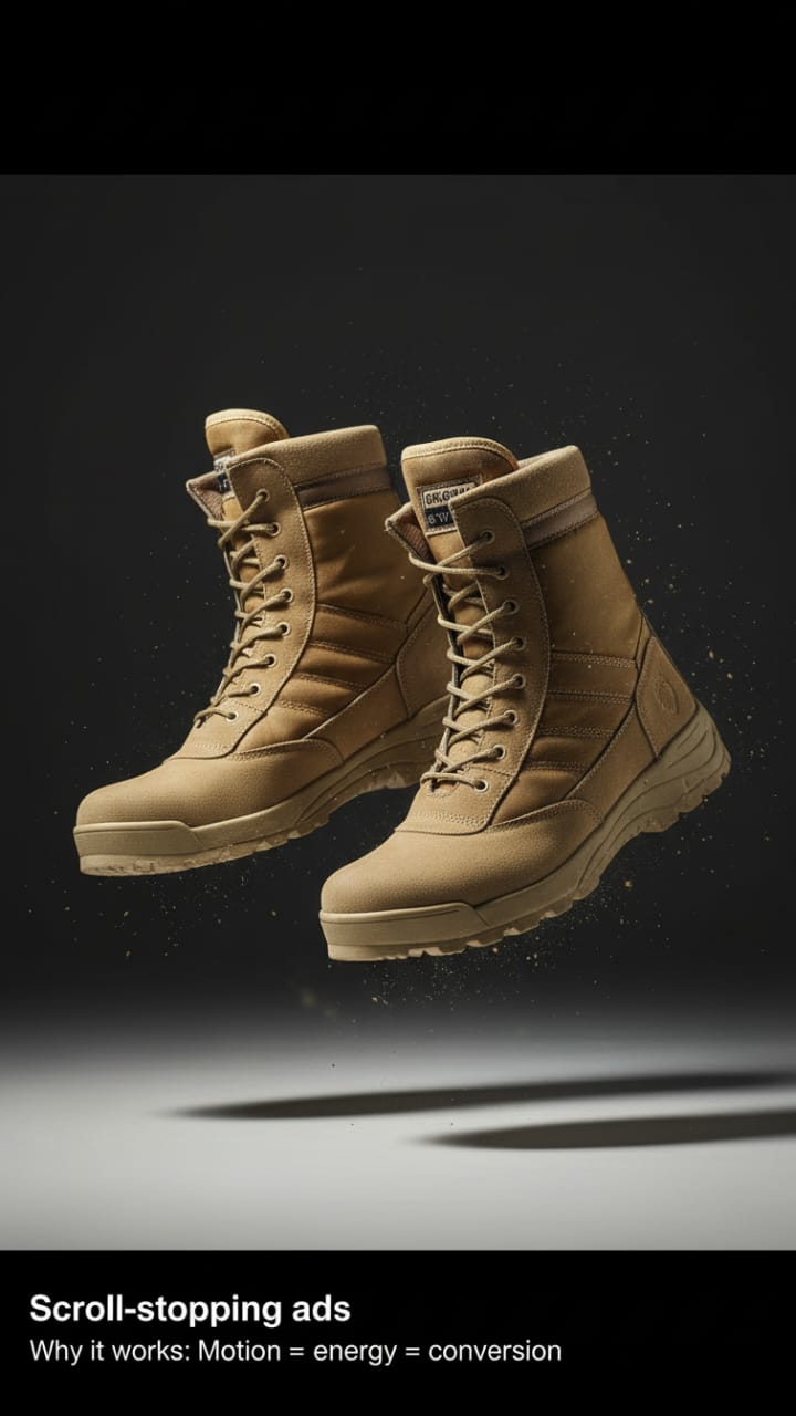 Mens Long Army Boots, Black Swat