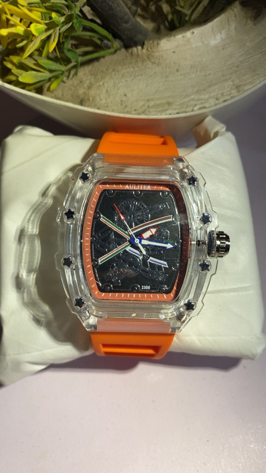 RM RIcherd Mille transparent watch